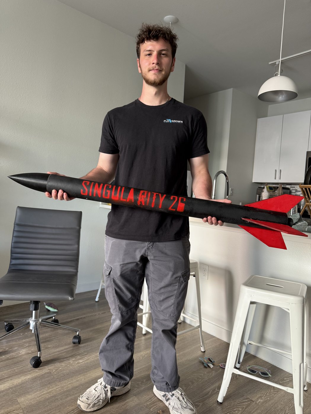 Me with the finished rocket