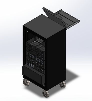DAQ rack model, SolidWorks